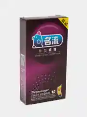 Фиолетовый презервативы с смазкой, 10 штук
