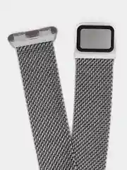 Серебряный металлический ремешок, миланская петля, для Huawei Band 8, Huawei Band 9