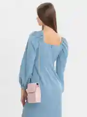 Розовый стильная сумка для телефона с косметичкой