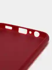 Бордовый чехол для Samsung A02S матовый силиконовый