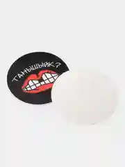 Красный наклейка-стикер Seletstore с татарским принтом, диаметр 5 см