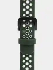 Зеленый двухцветный ремешок для Huawei Band 8, Huawei Band 9 силиконовый