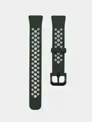 Зеленый двухцветный ремешок для Huawei Band 8, Huawei Band 9 силиконовый
