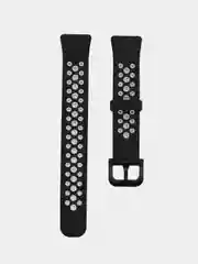 Черный двухцветный ремешок для Huawei Band 8, Huawei Band 9 силиконовый