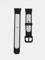 Черный двухцветный ремешок для Huawei Band 8, Huawei Band 9 силиконовый