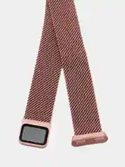 Розовый металлический ремешок, миланская петля, для Huawei Band 8, Huawei Band 9