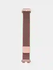 Розовый металлический ремешок, миланская петля, для Huawei Band 8, Huawei Band 9