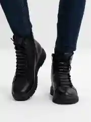 Черный ботинки зимние женские Rieker