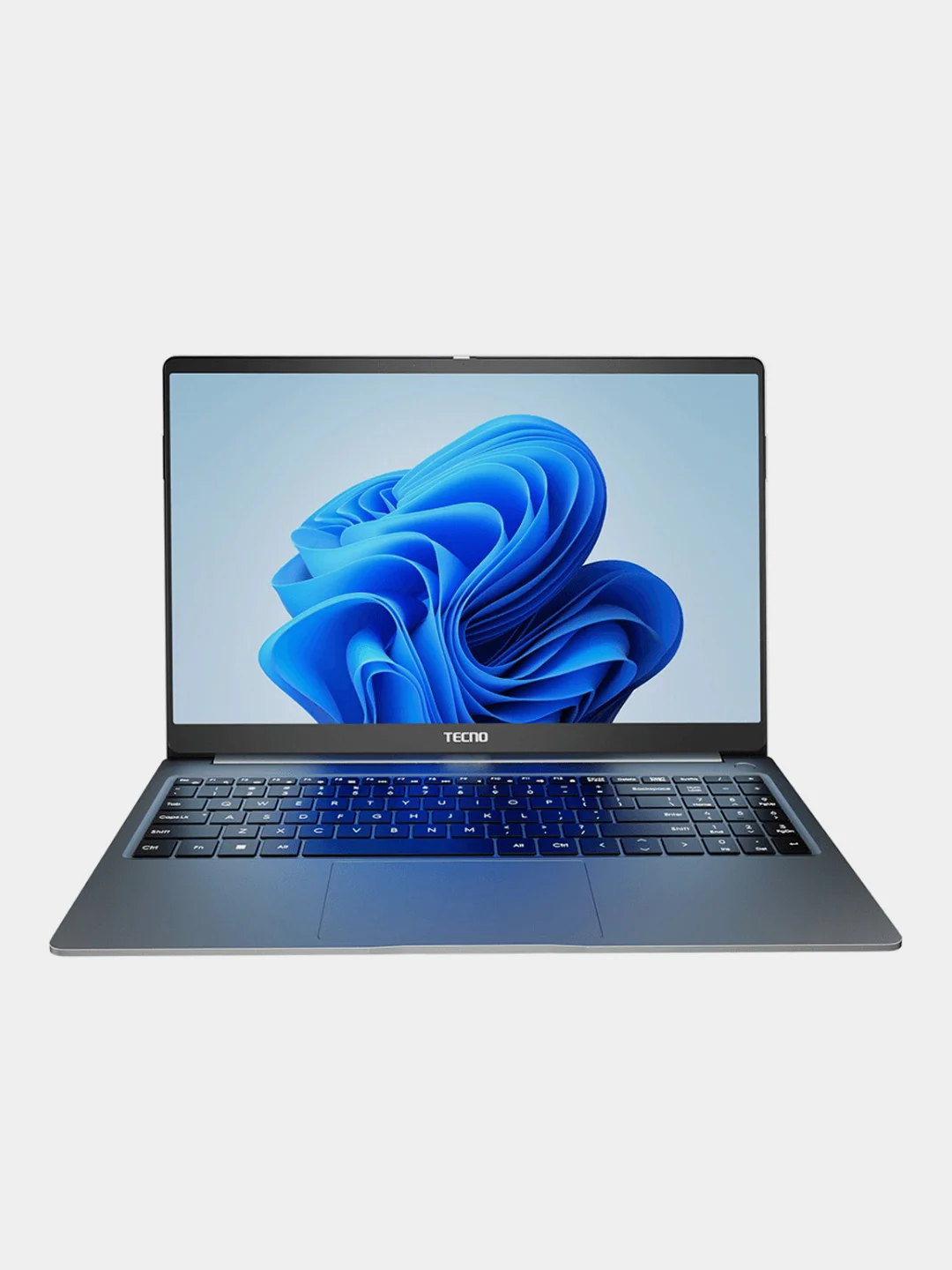 Серый ноутбук Tecno MegaBook-T1 2023, 15.6", AMD R7-5800U, 16+512Gb, Radeon RX Vega 6, DOS