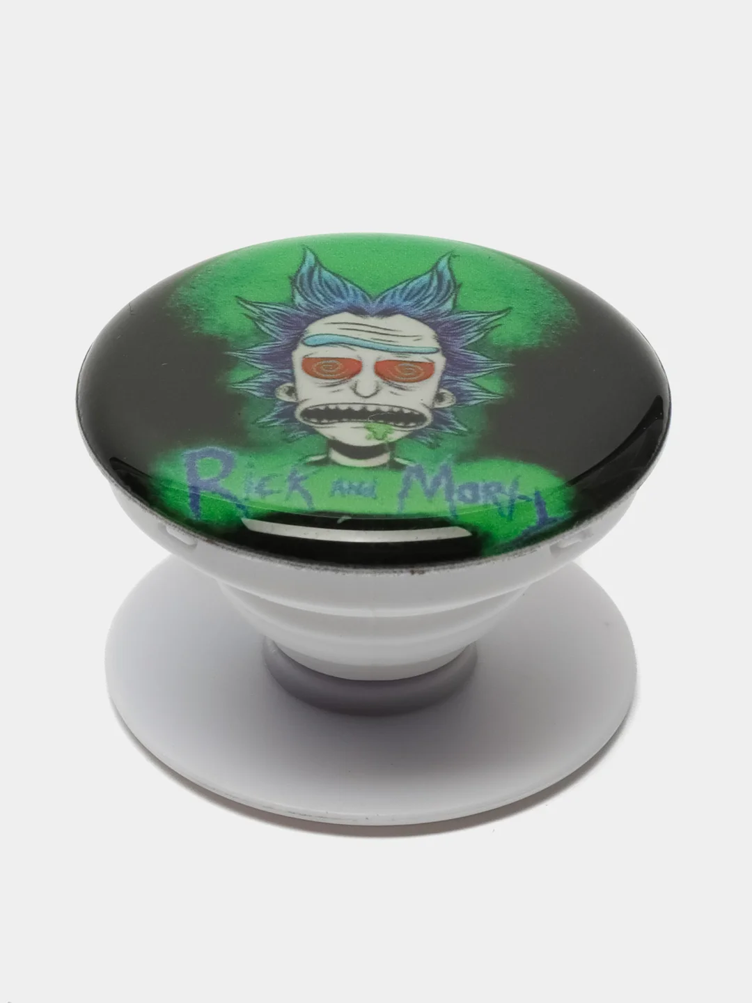 Тёмно-зелёный держатель для телефона PopSocket (попсокет), с рисунками