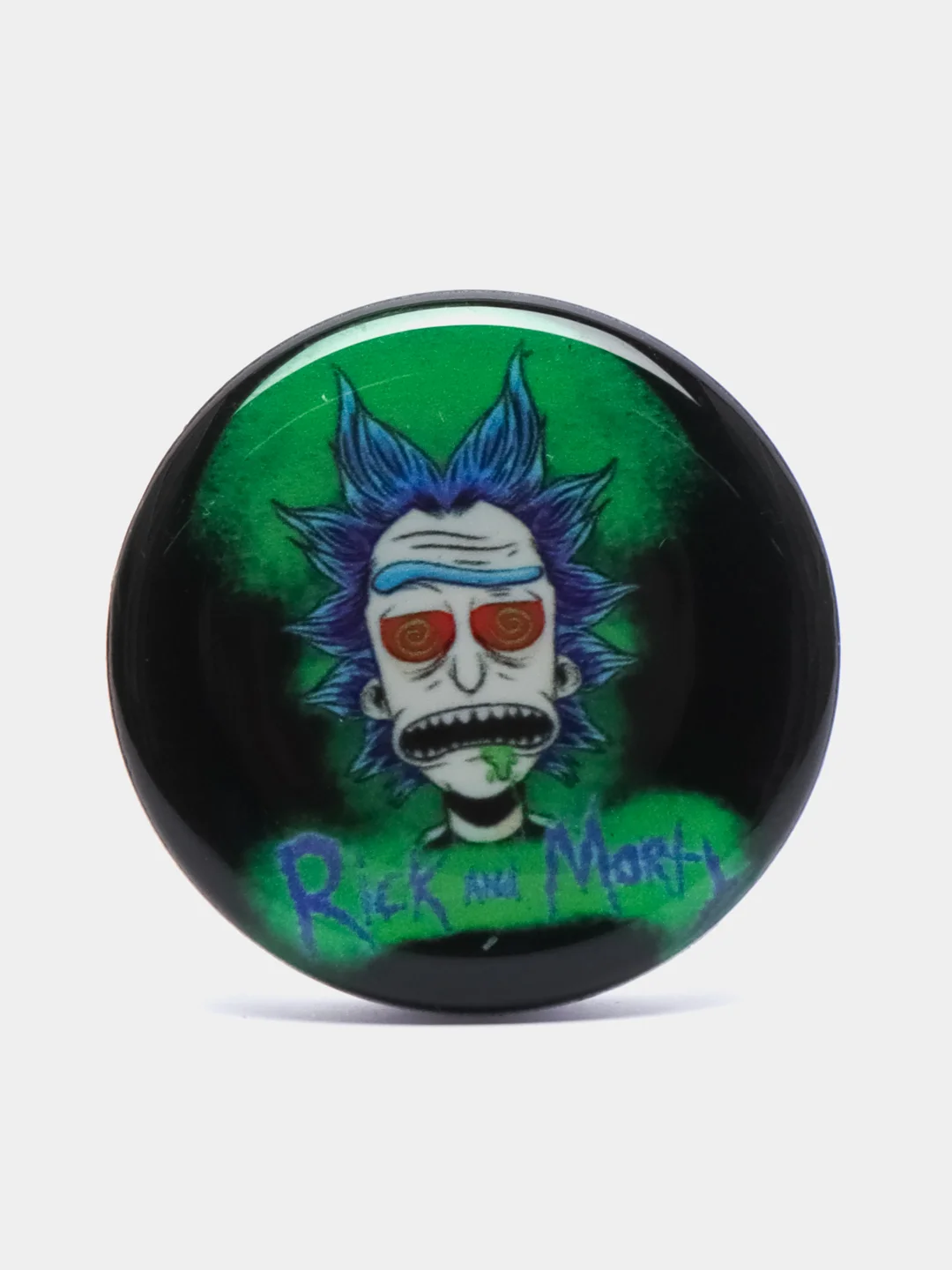 Тёмно-зелёный держатель для телефона PopSocket (попсокет), с рисунками