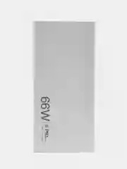 Белый внешний аккумулятор Power bank, PD20W+QC3.0, быстрая зарядка пауэрбанк, 66 Вт, 30000mAh