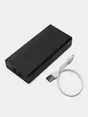 Черный внешний аккумулятор Power bank, PD20W+QC3.0, быстрая зарядка пауэрбанк, 66 Вт, 30000mAh