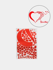 Интерьерная наклейка "I Love You", самоклеящаяся