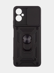 Чехол для Tecno Camon 19 Neo, противоударный, КАРТОФАН, пластиковый, с магнитом и кольцом