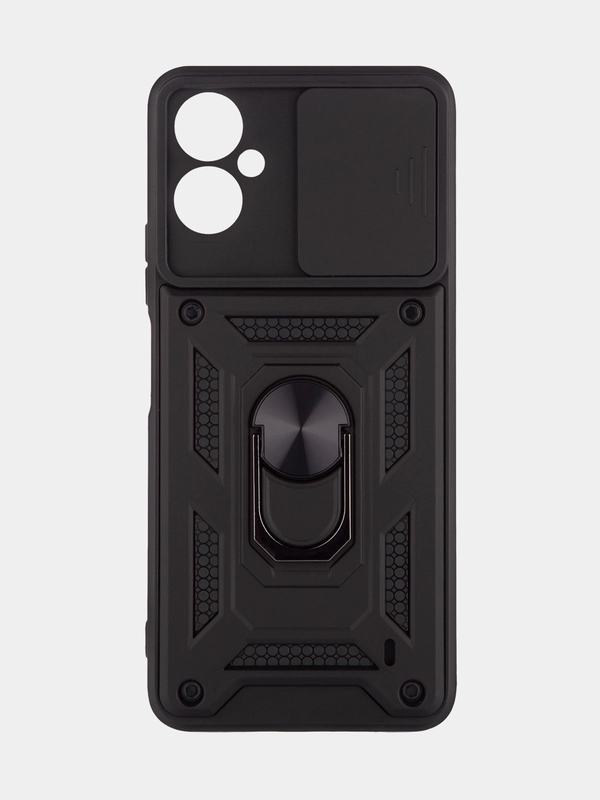 Чехол для Tecno Camon 19 Neo, противоударный, КАРТОФАН, пластиковый, с магнитом и кольцом