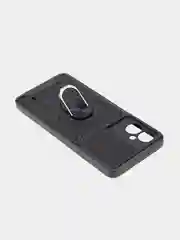 Черный чехол для Tecno Camon 19 Neo, противоударный, КАРТОФАН, пластиковый, с магнитом и кольцом