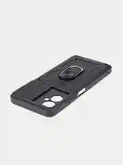 Черный чехол для Tecno Camon 19 Neo, противоударный, КАРТОФАН, пластиковый, с магнитом и кольцом