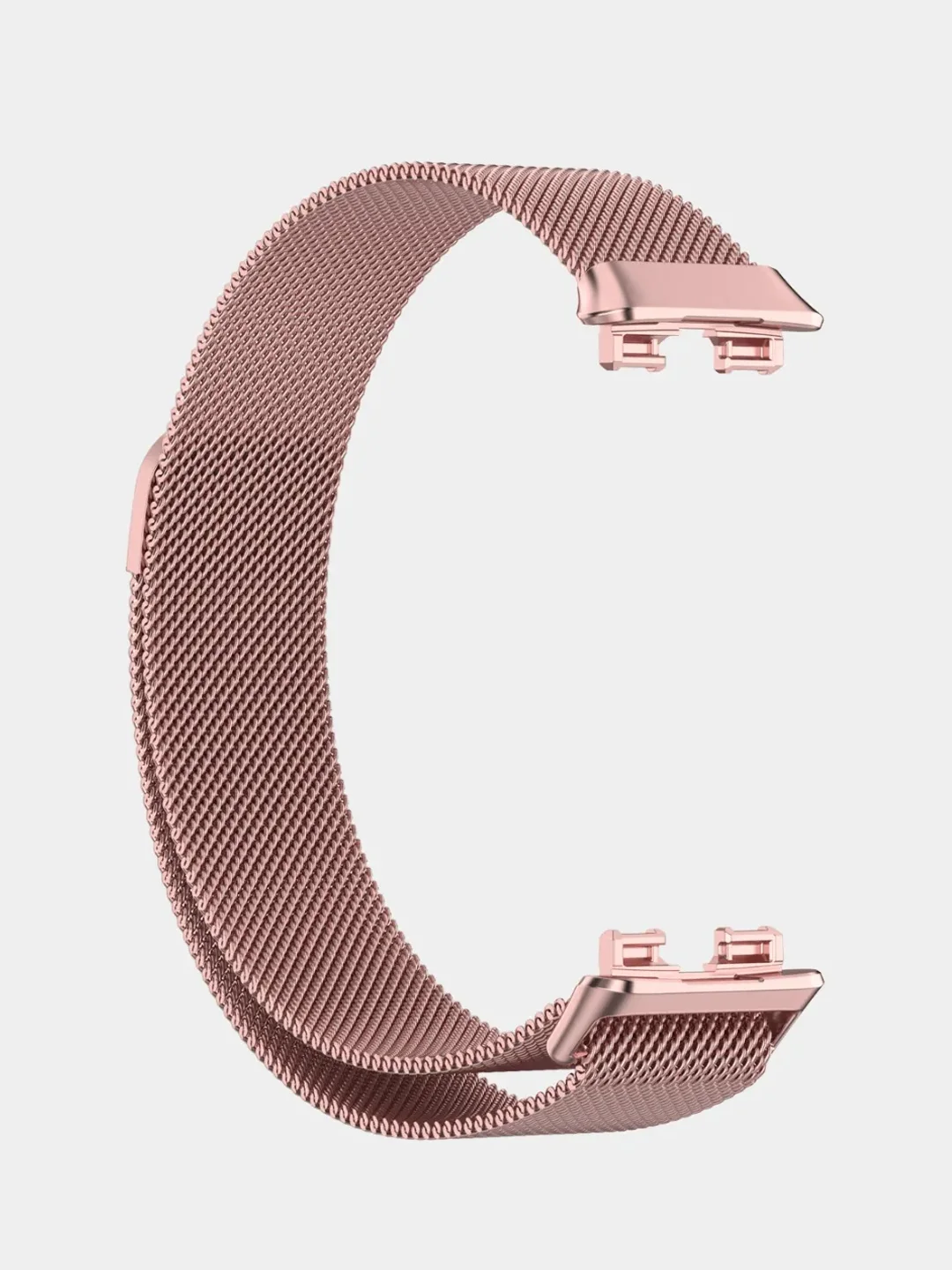 Розовый металлический ремешок, миланская петля, для Huawei Band 8, Huawei Band 9