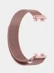 Розовый металлический ремешок, миланская петля, для Huawei Band 8, Huawei Band 9