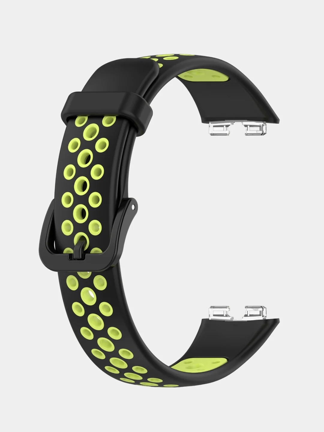 Желтый двухцветный ремешок для Huawei Band 8, Huawei Band 9 силиконовый