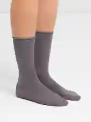 Угольный женские однотонные носки, весна-лето