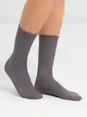 Угольный женские однотонные носки, весна-лето