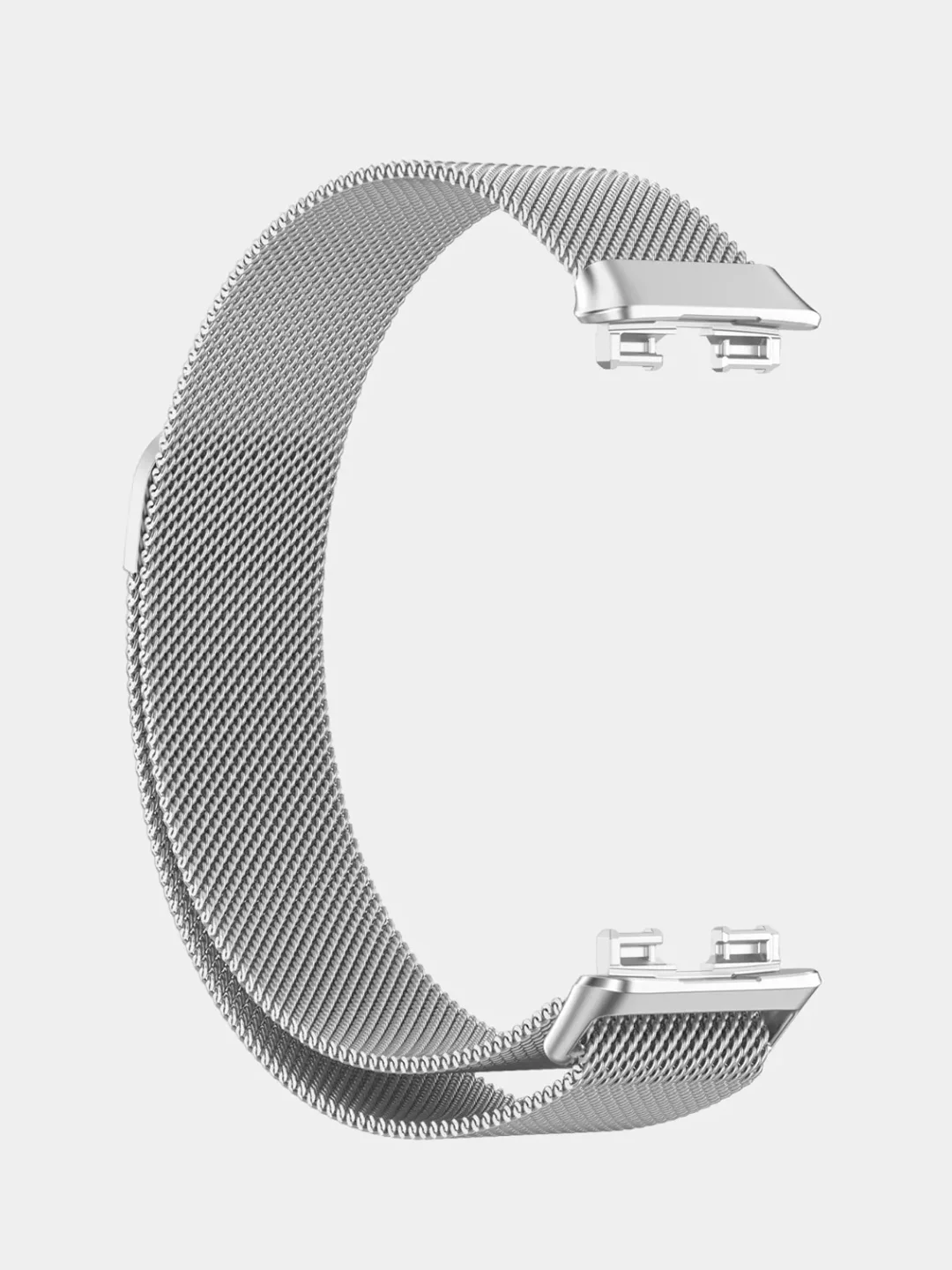 Серебряный металлический ремешок, миланская петля, для Huawei Band 8, Huawei Band 9