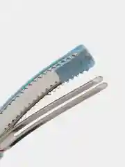Белый металлические зажимы, с репсовой лентой, для волос