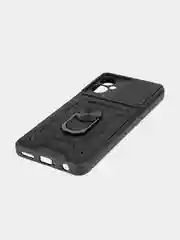 Черный чехол для Tecno Spark 9 Pro, 9T противоударный КАРТОФАН, пластиковый, с магнитом и кольцом