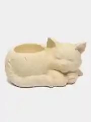 Рыжий сувенир, кашпо, подсвечник, фигурка кошки, кот , гипс