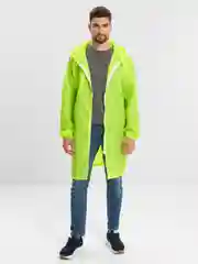 Салатовый дождевик мужской, женский, унисекс, Rainman Zip, желтый неон