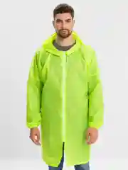 Салатовый дождевик мужской, женский, унисекс, Rainman Zip, желтый неон