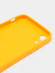 Горчичный чехол силиконовый для iPhone 7 / 8 / 11 / 12 / 13 / 14 / Plus / Pro Max, со стеклянной панелью