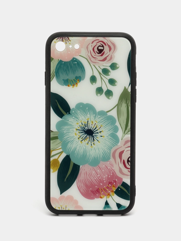 Чехол с рисунком для iPhone 5 / 5s / Se / 6 / 6s / 7 / 8 / Se 2020 стеклянная панель