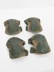 Зелёный хаки тактические наколенники и налокотники X-form, комплект