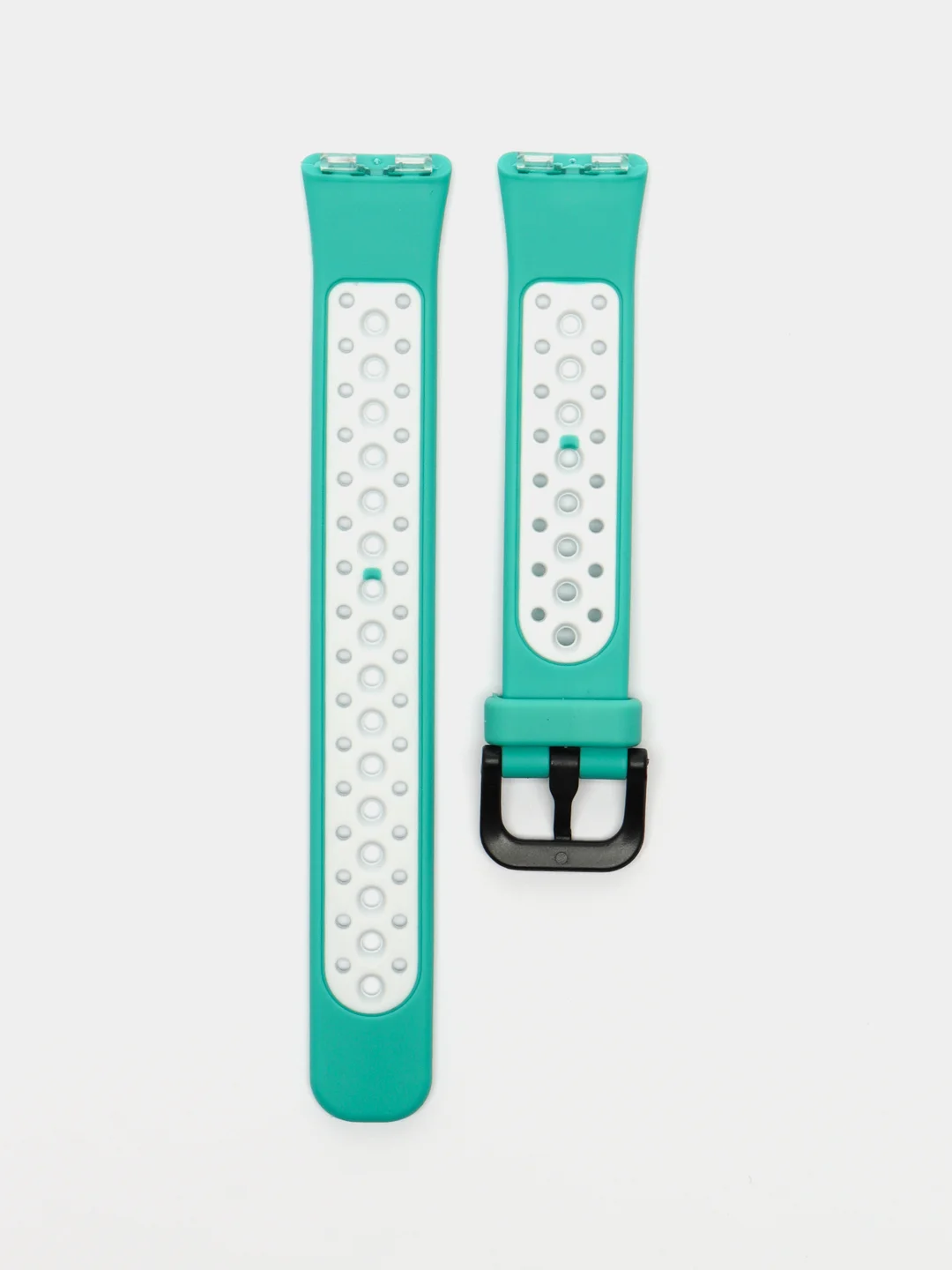 Бирюзовый двухцветный ремешок для Huawei Band 8, Huawei Band 9 силиконовый