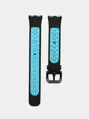 Голубой двухцветный ремешок для Huawei Band 8, Huawei Band 9 силиконовый