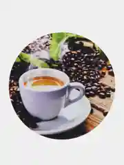 Бежевый коврик для мыши, круглый, прорезиненный