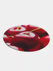 Тёмно-бордовый коврик для мыши, круглый, прорезиненный