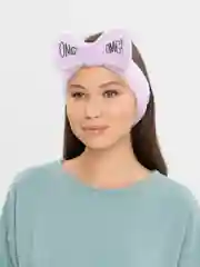Фиолетовый повязка на голову OMG, для косметических процедур/ повязка косметическая