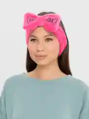 Фуксия повязка на голову OMG, для косметических процедур/ повязка косметическая