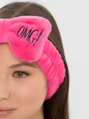 Фуксия повязка на голову OMG, для косметических процедур/ повязка косметическая
