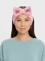 Манго косметическая повязка на голову OMG / повязка бант/ повязка плюшевая / повязка впитывающая