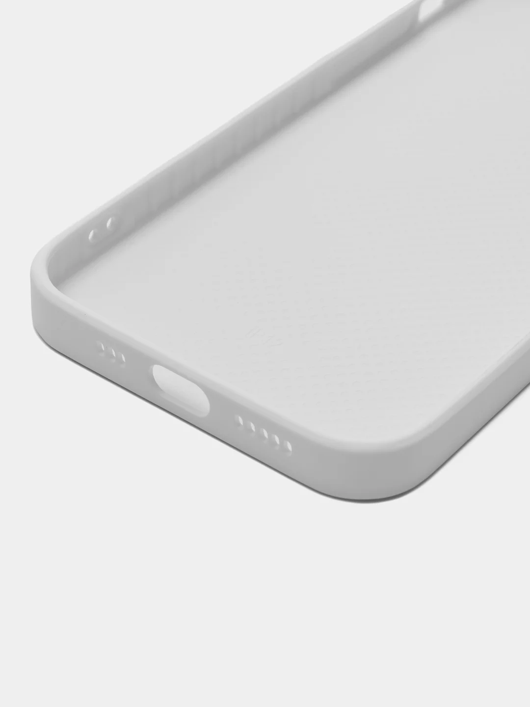 Белый чехол силиконовый для iPhone 12, со стеклянной панелью