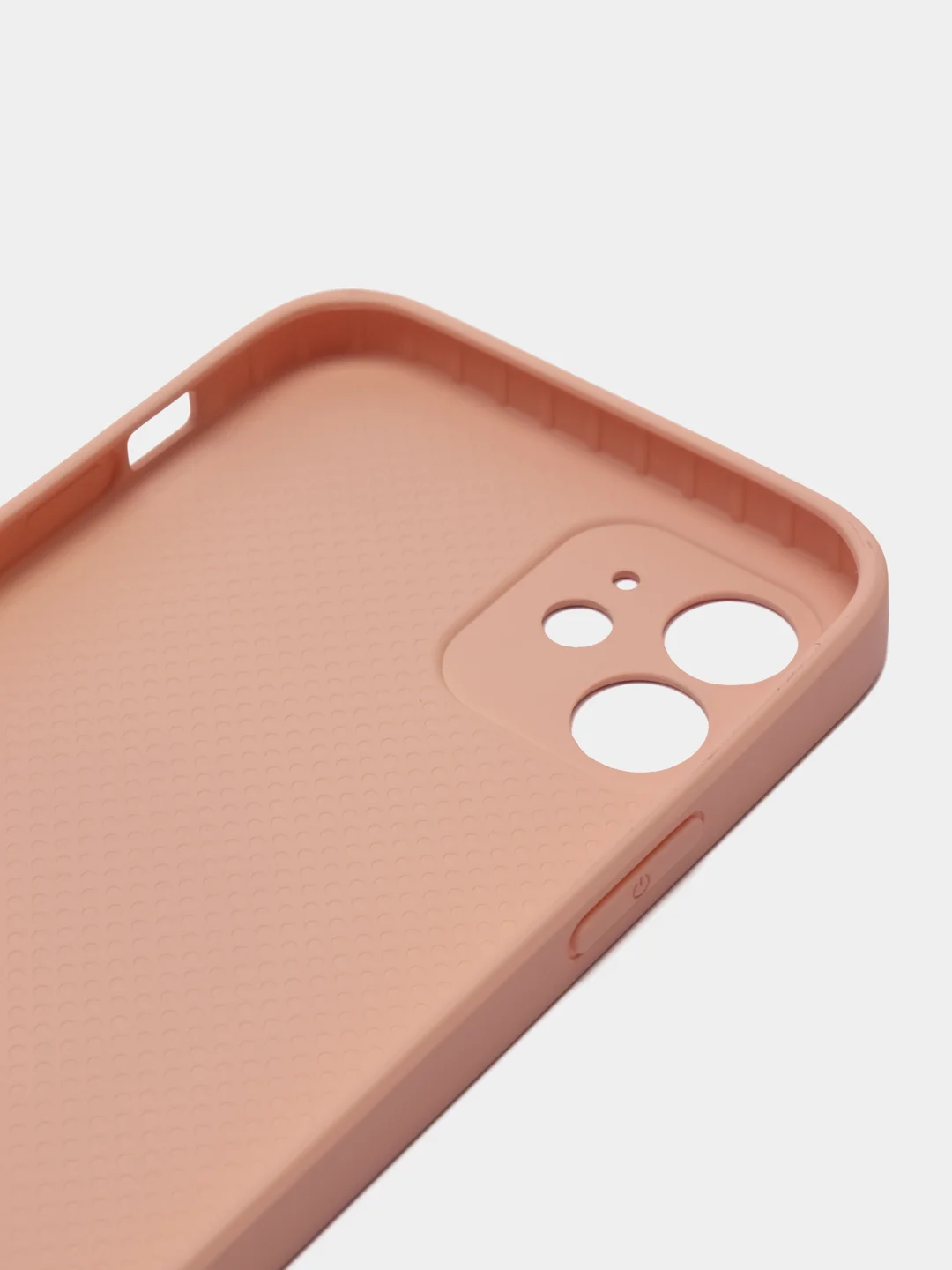 Кремовый чехол силиконовый для iPhone 12, со стеклянной панелью