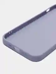 Лавандовый чехол силиконовый для iPhone 12, со стеклянной панелью