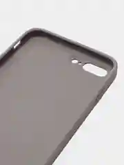 Бежевый меланж чехол силиконовый для iPhone 7 / 8 / 11 / 12 / 13 / 14 / Plus / Pro Max, со стеклянной панелью