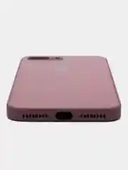 Сиреневый чехол силиконовый для iPhone 7 / 8 / 11 / 12 / 13 / 14 / Plus / Pro Max, со стеклянной панелью