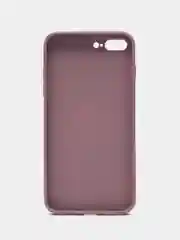 Сиреневый чехол силиконовый для iPhone 7 / 8 / 11 / 12 / 13 / 14 / Plus / Pro Max, со стеклянной панелью